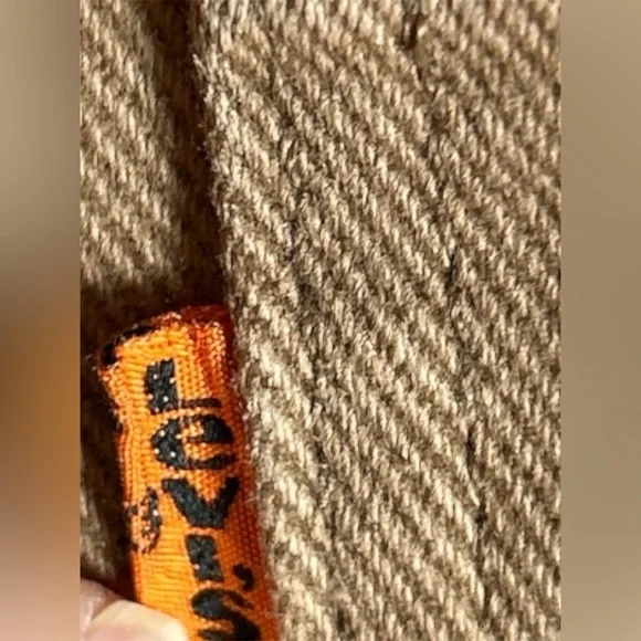 Levi’s 517 Orange Tab jeans 36x32 Made in USA Vintage Rare brown/tan denim - Picture 3 of 13